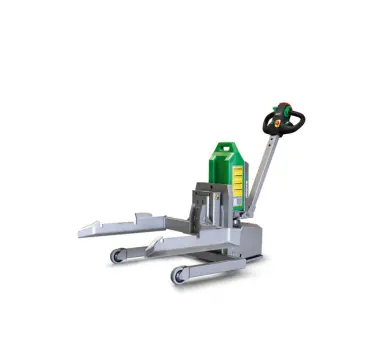 Tracteur pousseur électrique adapté aux bacs Europe, idéal pour optimiser la logistique interne